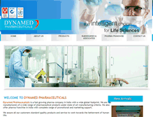 Tablet Screenshot of dynamedpharmaceuticals.com